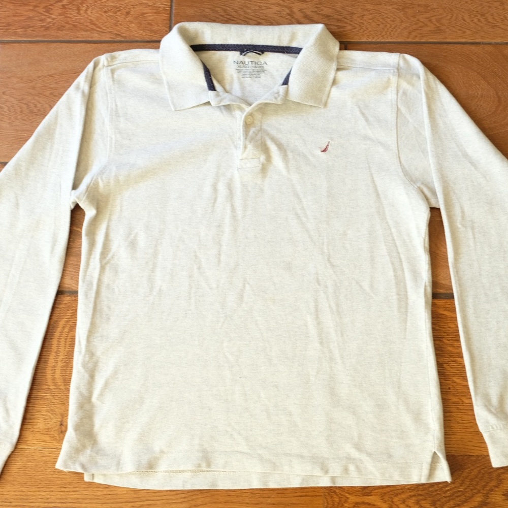 Nautica Long Sleeve Polo